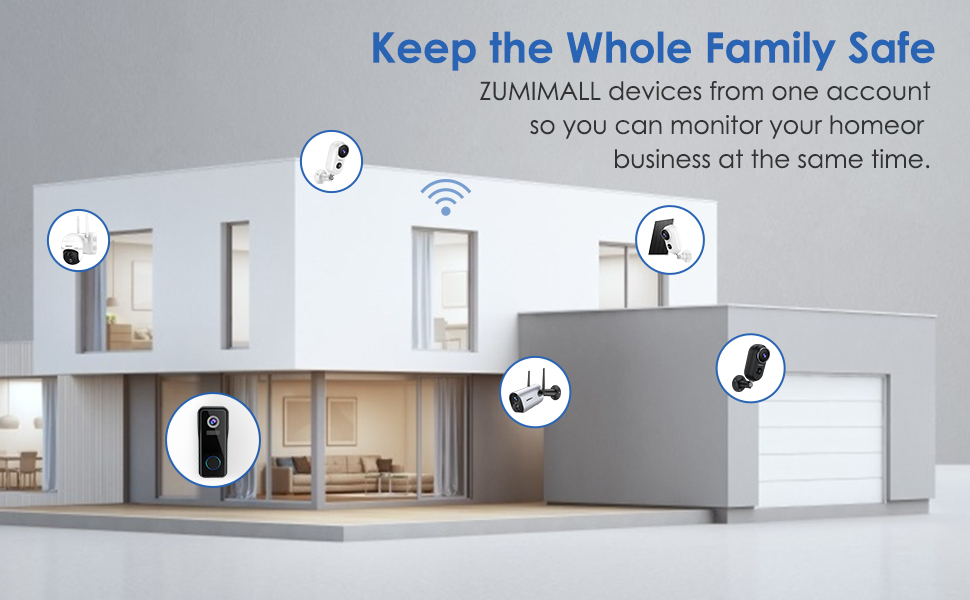 zumimall wireless doorbell camera
