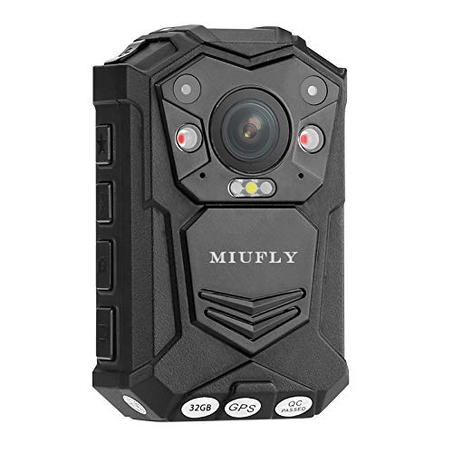 MIUFLY 1296P HD Police Body Camera with 2 Inch Display