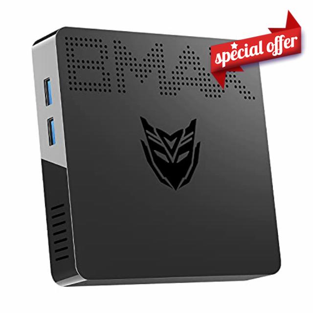 Mini PC Intel Celeron N3350(up to 2.4GHz) Windows 10 Pro 6GB DDR3/64GB eMMC HDMI/VGA Port Support M.2_2280 SATA SSD 4K HD Gigabit Ethernet 2.4G/5.8G Dual WiFi BT4.2 Micro PC