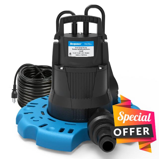 Acquaer 1/4 HP Automatic Swimming Pool Cover Pump