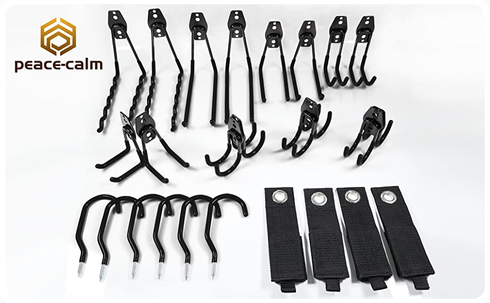 Heavy Duty Garage Storage Hooks Steel Tool Hangers for Garage Wall Mount Utility Hooks and Hangers