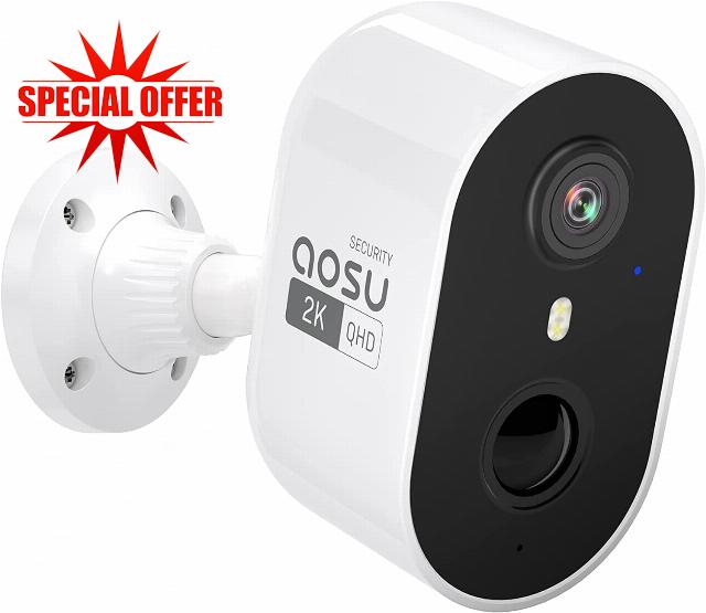 AOSU 2K Security Camera Outdoor Wireless