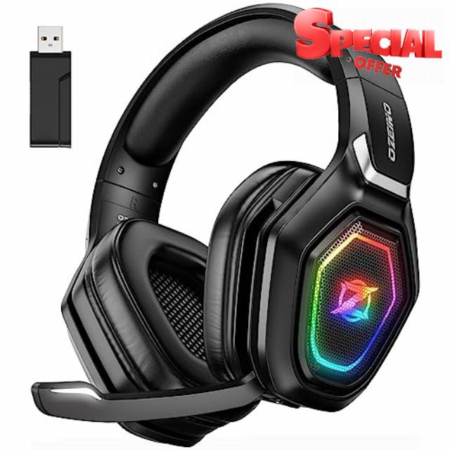 Ozeino Wireless Gaming Headset with Microphone