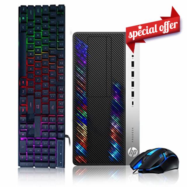 HP Gaming PC Desktop Computer - Intel Quad I5-7500 up to 3.8GHz
