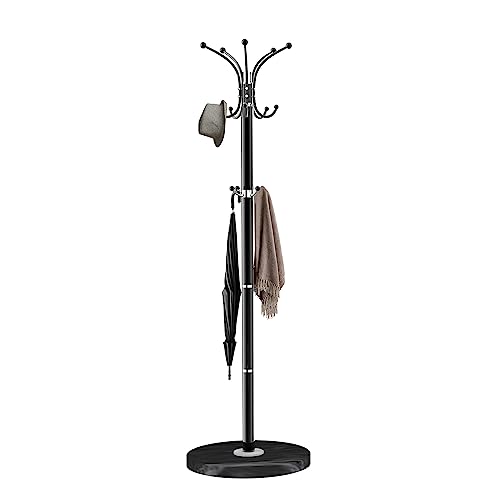 Coat Rack Freestanding with Natural Marble Base