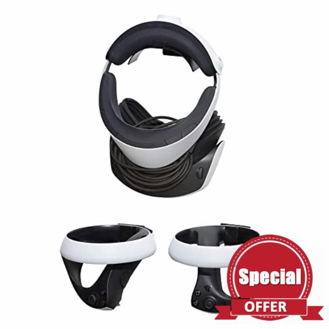 HIDEit Mounts Wall Mount Bundle for PSVR 2 - VR Wall Mount for Playstation VR 2 and PSVR2 Sense Controllers - American Company - Not Compatible with Other VR Headsets