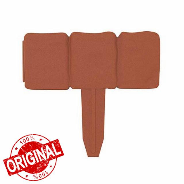 Plastic Garden Edging Stone-Look Border-Decorative Flower Bed Fence for Landscaping