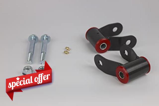 PMD Products Rear Suspension Lift Leaf Shackle Kit for Chevy Silverado 1500