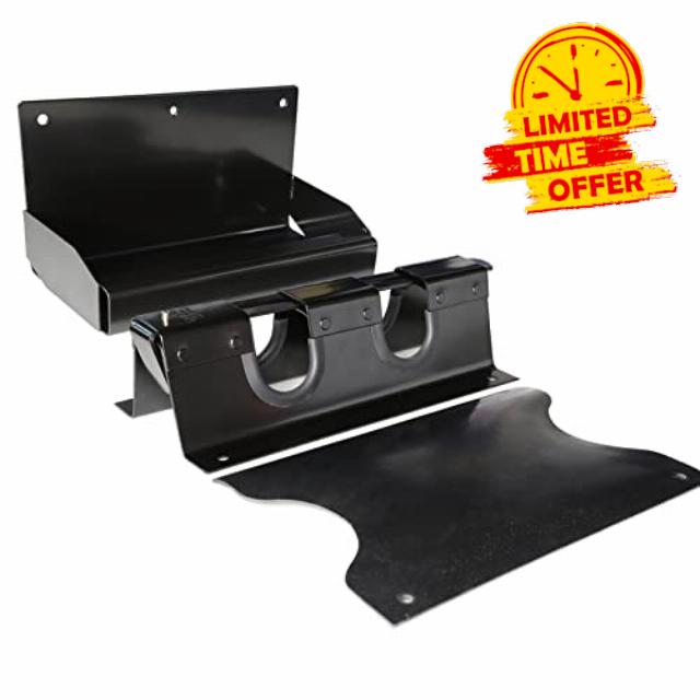 JCD Double Holder for Cargo Bar Load Locks for Enclosed Trailer/Warehouses/Basements/Can Hang Backpacks