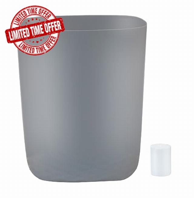 Feiupe Small Trash Can with 60 Count of Trash Bags