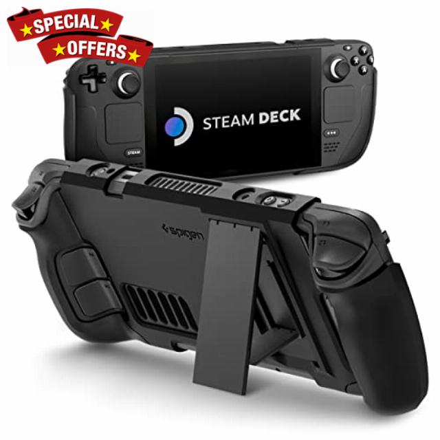 Spigen Thin Fit Pro Case Compatible with Steam Deck Console - Matte Black