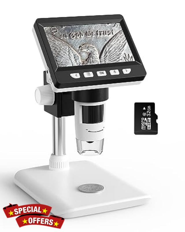 4.3" LCD Digital Microscope for Adults