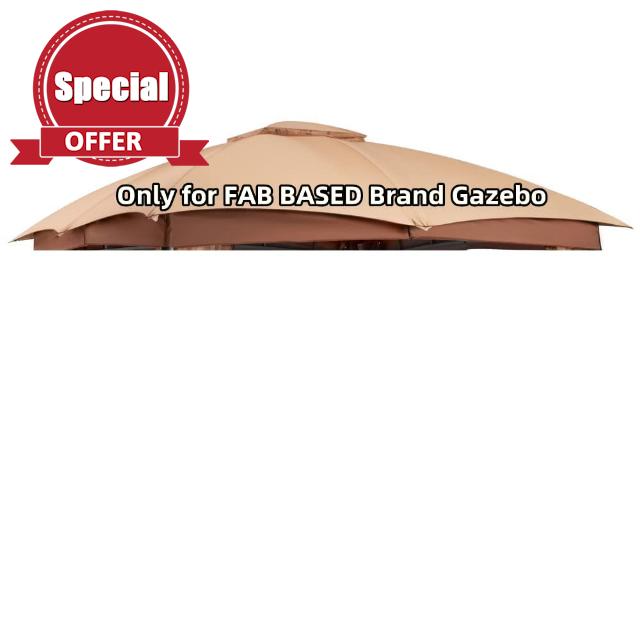 FAB BASED Gazebo Replacement Top Only for FAB BASED Brand (Straight Leg