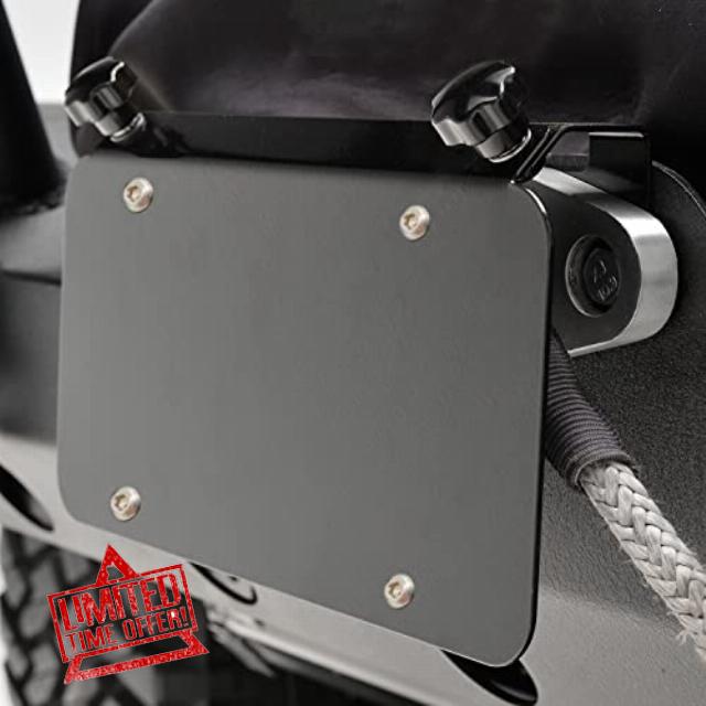 ZORASEN License Plate Mount for Aluminum Hawse Fairlead - Universal Stainless Steel