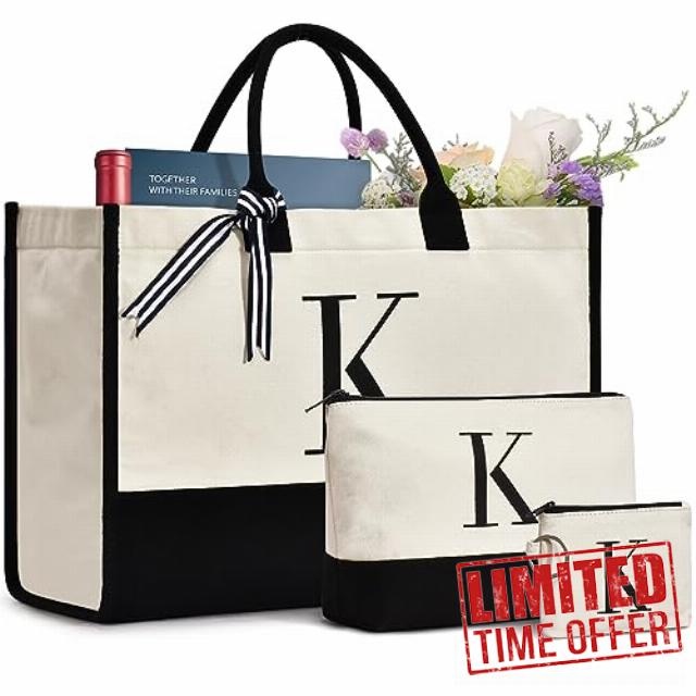 GASSDA Monogram Tote Bags For Women