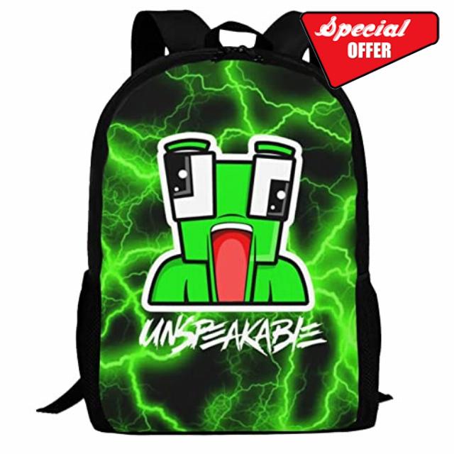Jikdemf 3 Pcs Fashion Backpack 17 Inch Laptop Bag Teen Backpack With Travel Bag