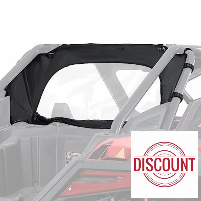 Kemimoto PRO XP Rear Windshield - UTV Back Windshield Soft Rear Window Compatible with RZR PRO XP /Turbo R 2020-2023 - Dust Stopper