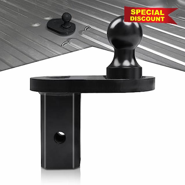 ENIXIWLL 4" Offset Gooseneck Ball Extender