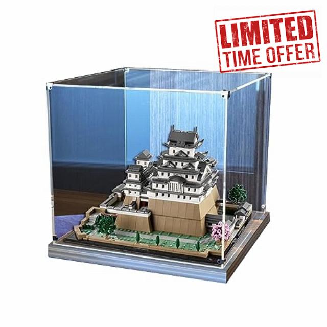 Clear Acrylic Display Case for Lego 21060 Himeji Castle - Dustproof Display Case Compatible with Lego 21060 (Lego Model Not Included)