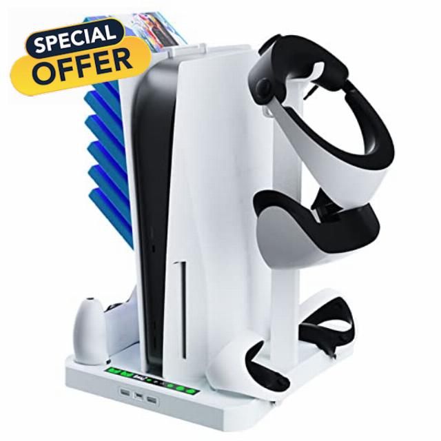 Vaporf Fly Replacement for PS5 Stand with 2 Cooling Fan