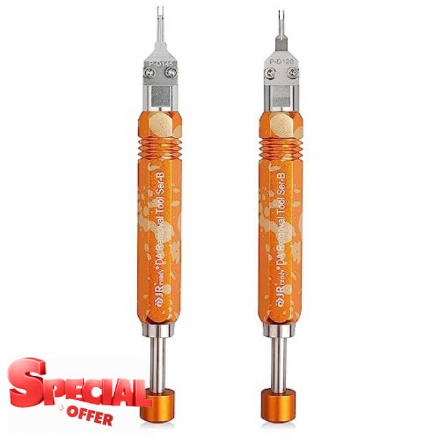 JRready ST5262 Terminal Removal Tool Depinning Tool DAP-D120+DAP-D145 Electrical Connector Pin Removal Tool for MOLEX MX3.0 Computer Pin Extractor Tool