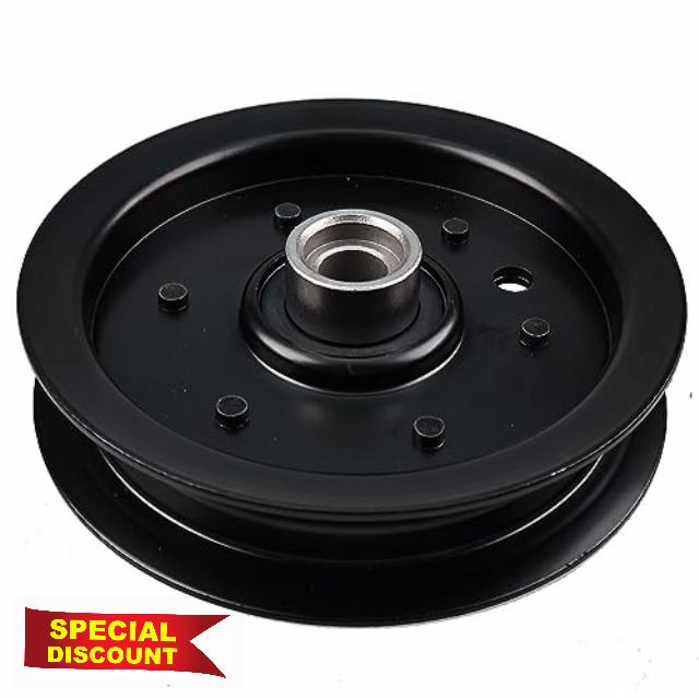 AIVWUMOT Flat Deck Idler Pulley 605512 603986 Compatible with Hustler 4" Compatible with Fastrak Raptor SD
