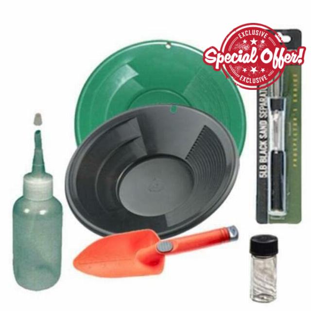Sluice Monkey 10" Green Gold Pan Panning Kit
