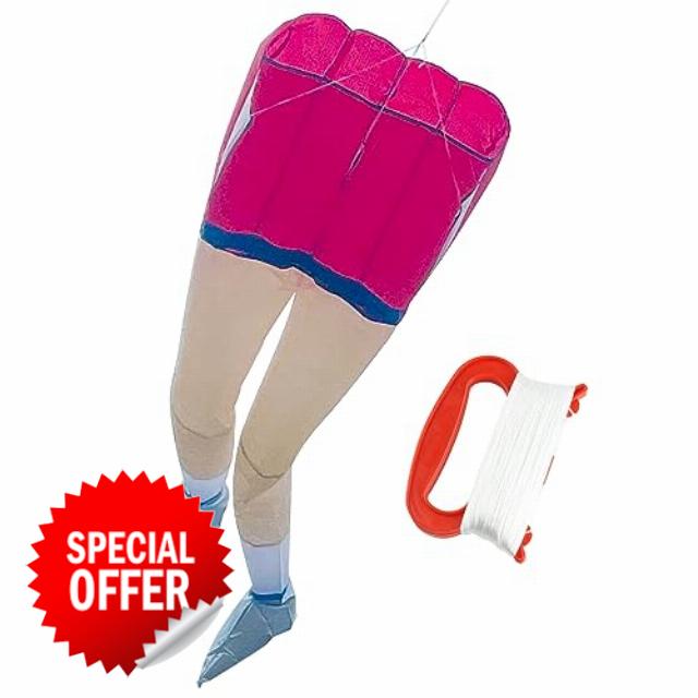 26ft Ultra Large & Fun Octopus Foil Kite with Handle & Line