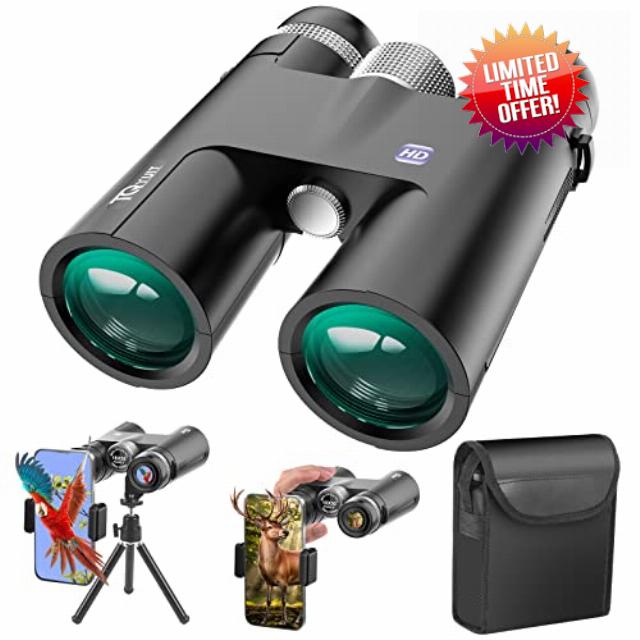18x50 HD Binoculars for Adults with Upgraded Phone Adapter