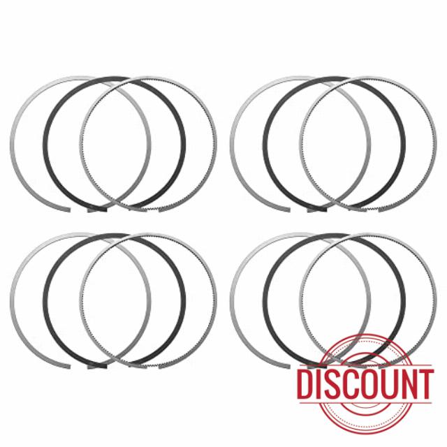 Hihaha 23040-2G510 / Front/Engine Piston Ring for Hyundai Tucson 2.4L L4 2014-2015 / Muliti- Piece Piston Ring Std/Metal / 1 Set/Deep Gray