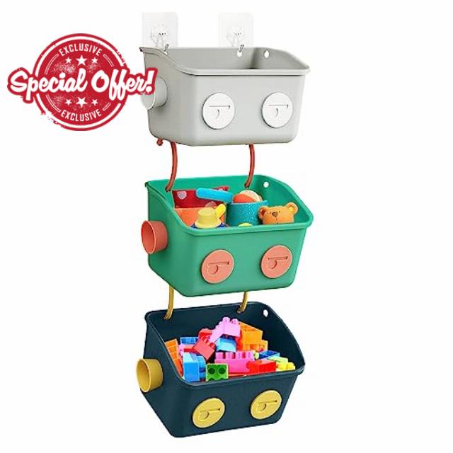 Karceyworth Bath Toy Storage Organizer Basket