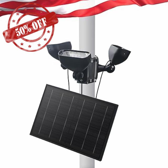 KARLIOBE Solar Flag Pole Light (3 Light)