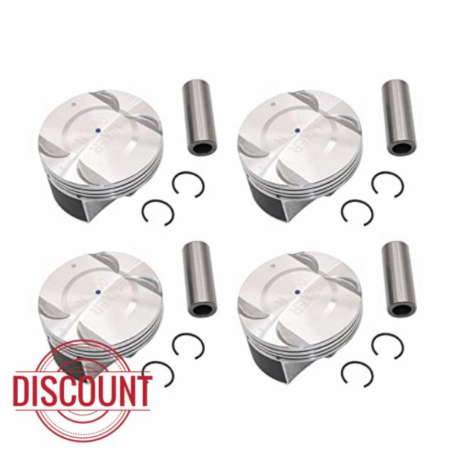 SecosAutoparts 4PC Engine Piston & Pin & Snap Ring Kit Fit for Chevrolet Cruze 2011-2015 fit for Chevrolet Cruze Limited 2016 fit for Chevrolet Sonic L 1.8l 4 Cyl Lwe Vin 2012-2018 25192330 55567940