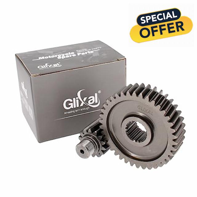 Glixal High Performance GY6 150cc 180cc 200cc Racing Final Drive Gear Set 152QMI 157QMJ 161QMK 161QML Scooter Moped ATV Go Kart (14T/38T)