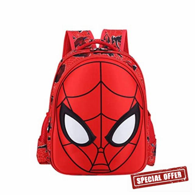 Dasellbag Toddler Boys Girls Kids Backpack 3D Cartoon Comic Lightweight Waterproof Student Schoolbag for Christmas Halloween(Red-S)