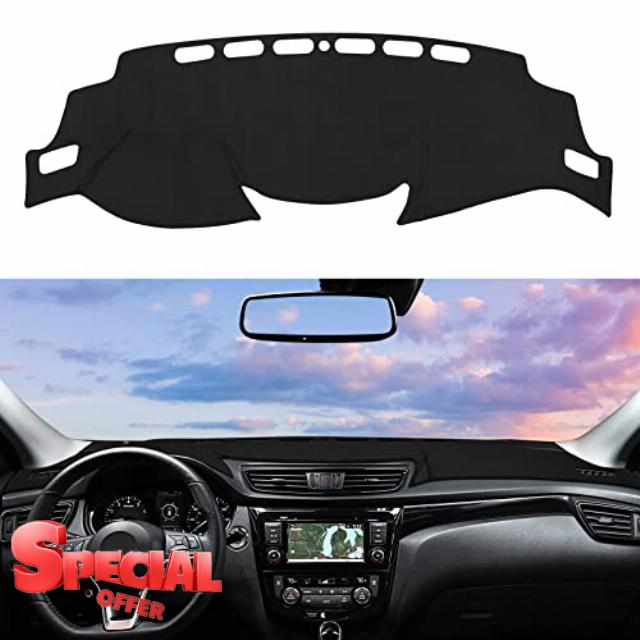 Rilsen Dashboard Cover Mat Custom Fit for Nissan Rogue 2014-2020 Dash Cover Nonslip Dash Mat Protector Sunshade No Glare Black