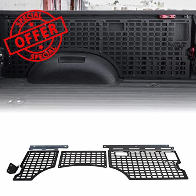 Bed Side Molle Panels for The 2022-2023 Toyota Tundra Passenger Side | Utilizes Factory Bed Rail | Molle Pattern Offers Diverse Mounting Solutions | Made in The USA | Rago Fabrication