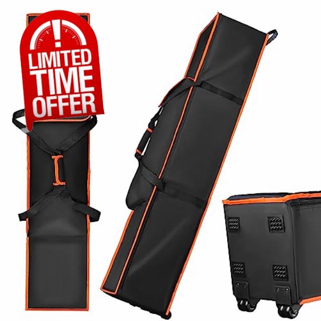 TOHONFOO Canopy Bag Replacement for 10 x 10 Pop Up Canopy Tent with Roller Wheels - Canopy Carrying Bag with Handles - Pop Up Canopy Replacement Parts - 600D Waterproof Oxford Fabric