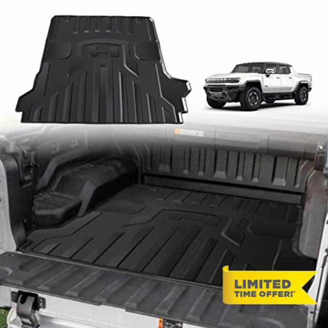 BestEvMod Compatible with Hummer EV Truck Bed Mat Liner 2023 2023 Accessories Pickup Heavyweight Bed Mat All-Weather Protection