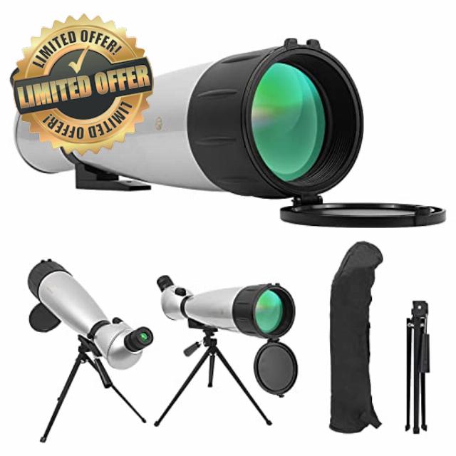 Fetch Falcon Advanced FMC BAK4 HD Spotting Scope(2023 Third Generation Zoom Angeled Eyepiece
