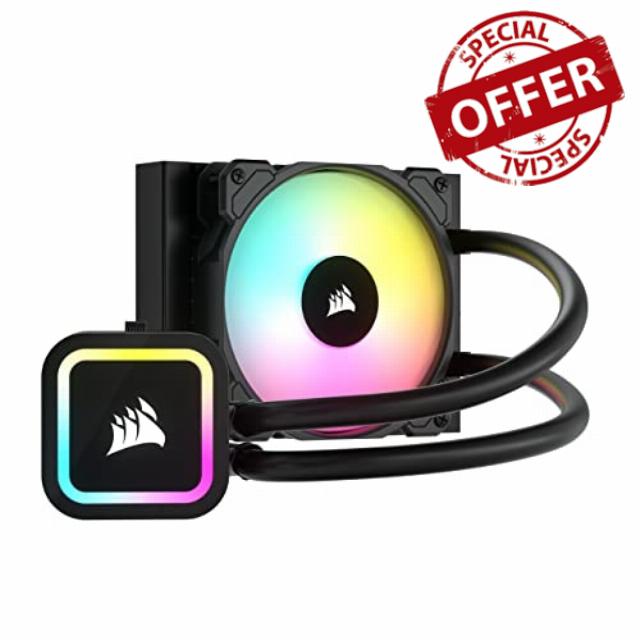 Corsair H60x RGB ELITE Liquid CPU Cooler - 16 Dynamic RGB LEDs - SP120 RGB ELITE Series PWM Fan with AirGuide Technology - Intel® LGA 1700
