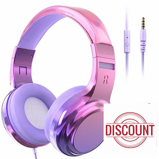 QearFun Headphones for Girls Kids for School