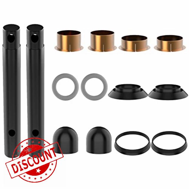 KEJIASO Golf Cart Steering Knuckle King Pin and Bushing Kit for Yamaha G2 G8 G9 G14 G16 G19 1985-2001 Gas and Electric