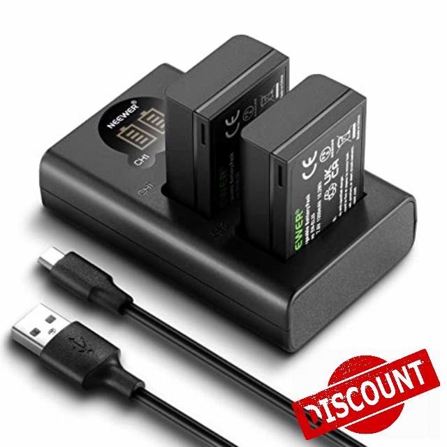NEEWER EN-EL25 Replacement Battery and USB Charger Set