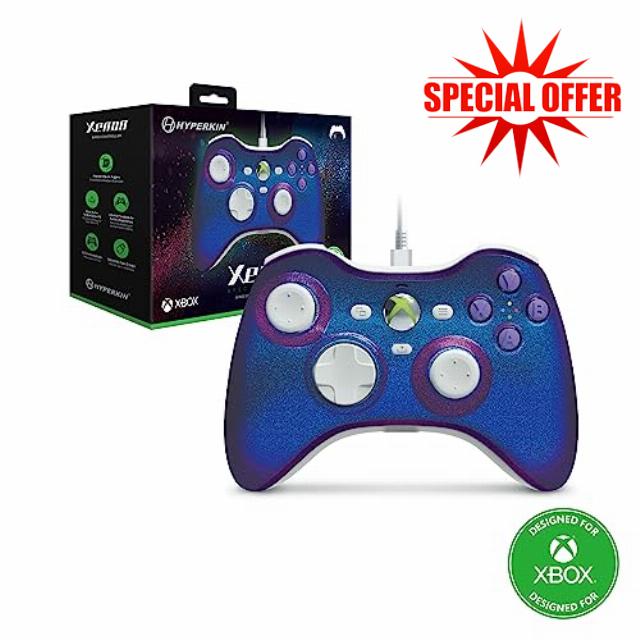 Hyperkin Xenon Wired Controller for Xbox Series X|S/Xbox One/Windows 10|11 - Twilight Galaxy