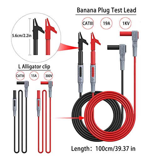 Insulation Piercing Test Clip and Test Probes 1000V 10A CAT III for Fluke