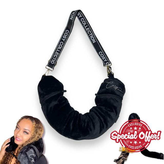 Cosy Collection The Nab(Neck and Bag) Pillow Stuffable with Clothes - Extra Storge Without The Extra Fees! A Free Travel Carry-On That fits 3+ Days Worth of Items. Gift for her and him.