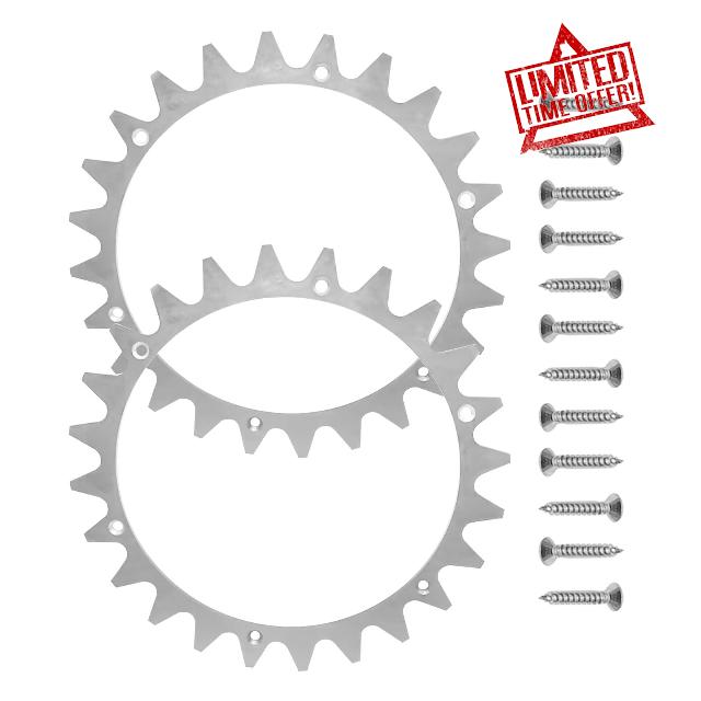 Stainless Steel Robotic Lawnmower Spikes with 12pcs Screws for Traction Enhancer for Wo-rx Landroid L Model Robotic Lawnmowers - Robotic Lawnmowers Wheel Spikes for Accessory Off-Wheel Wheels