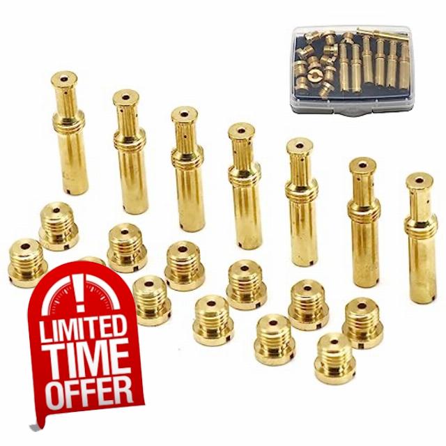 Alyone 19Pcs Carburetor Main Intermediate Jet Kit 35 0995