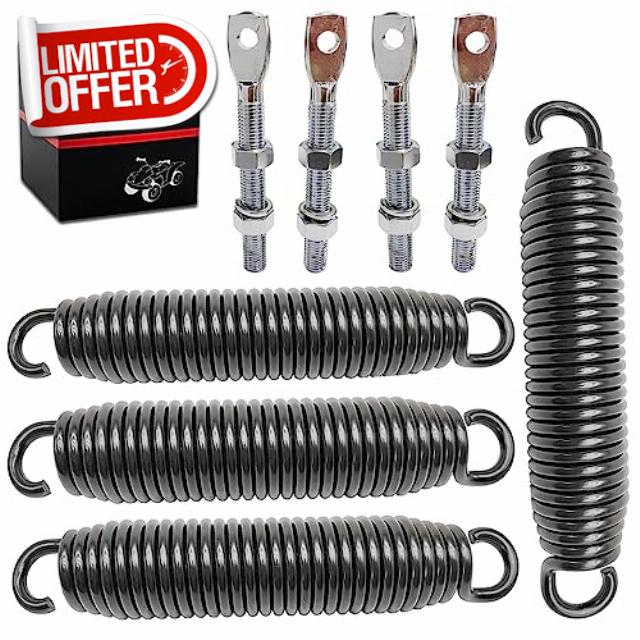 JINFANNIBI 4Pc Snow Plow Trip Spring with Eyebolts Kit for Meyer Snowplow 07017 Western 90493 Meyer 09124